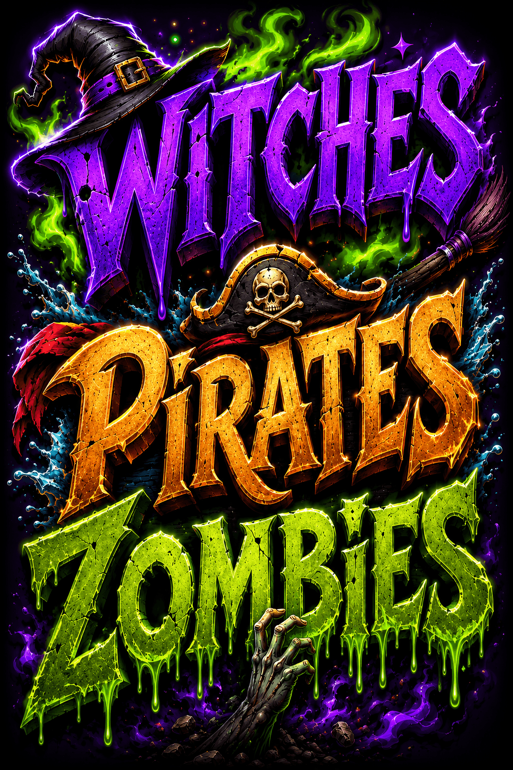 Witches Pirates Zombies