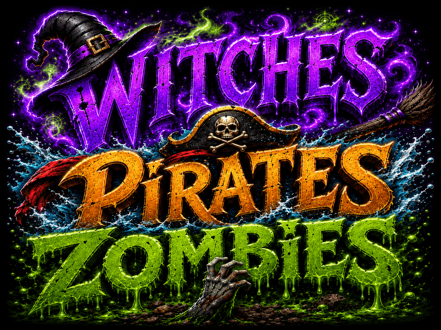 Witches Pirates Zombies
